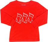Long-Sleeve Red Stockings T-Shirt