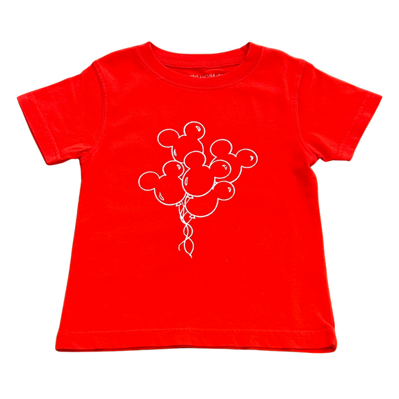 Short-Sleeve Red Magical Balloons T-Shirt
