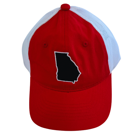 Red/Black State of Georgia Trucker Hat