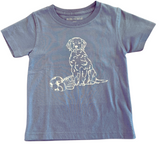 Short-Sleeve Denim Sports Dog T-Shirt