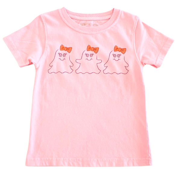 Short-Sleeve Light Pink Girls Ghost Trio T-Shirt