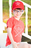 Red Baseball Trucker Hat