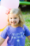 Short-Sleeve Light Blue Birthday Hat T-Shirt