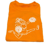 Short-Sleeve Orange/White Cheer T-Shirt