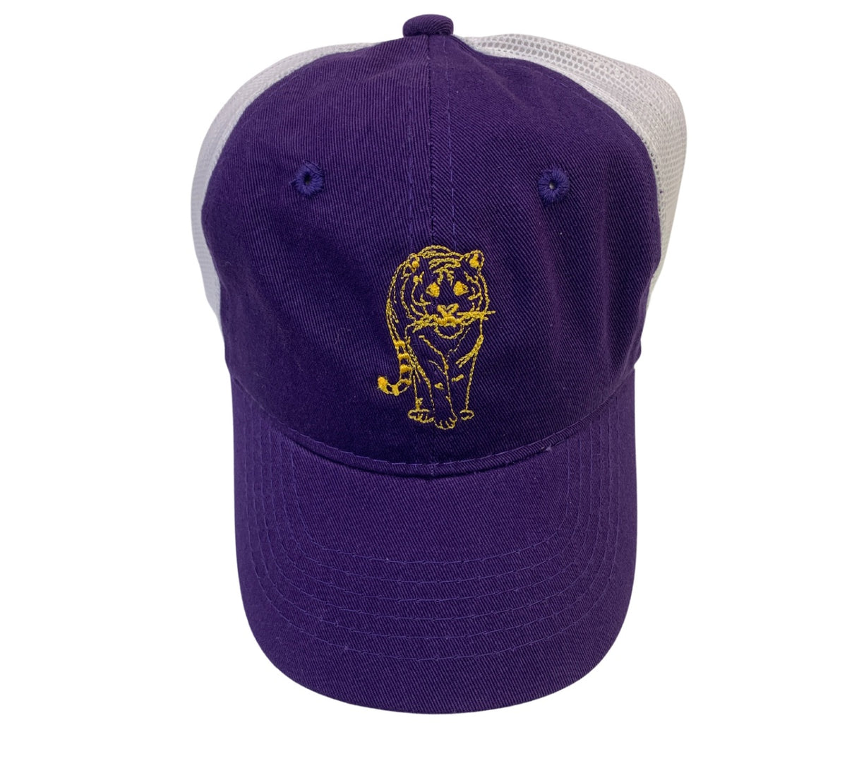 Purple/Yellow Tiger Trucker Hat – Mustard & Ketchup Kids Official