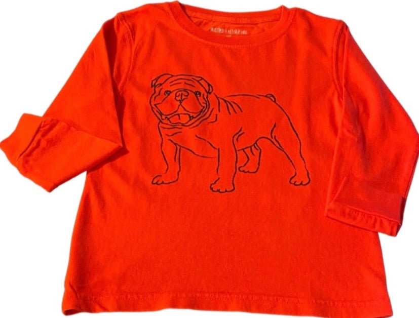 Long-Sleeve Orange/Navy Tiger T-Shirt – Mustard & Ketchup Kids