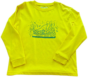 Long-Sleeve Yellow Mardi Gras Float T-Shirt