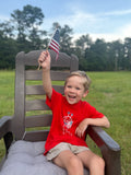 Short-Sleeve Red Patriotic Pup T-Shirt