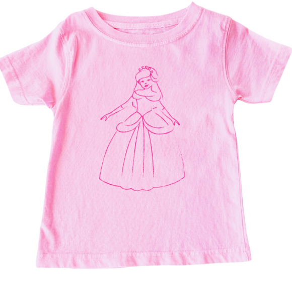 Short-Sleeve Light Pink Princess T-Shirt