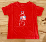 Short-Sleeve Red Patriotic Pup T-Shirt