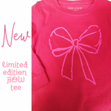 Long-Sleeve Pink Bow T-Shirt