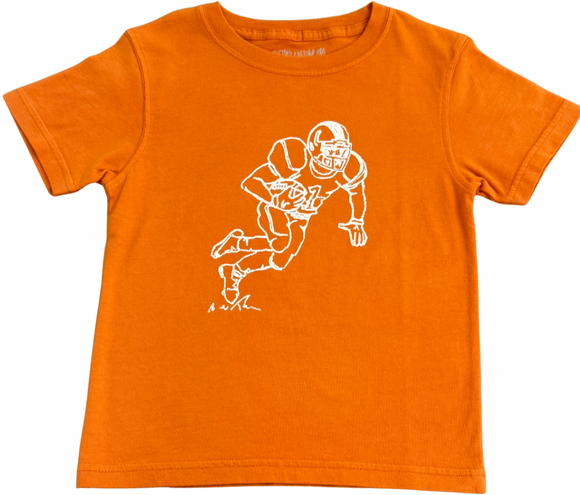 Short-Sleeve TX Orange Football Player T-Shirt