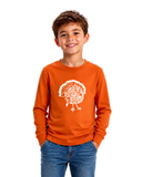 Long-Sleeve BURNT ORANGE Turkey T-Shirt