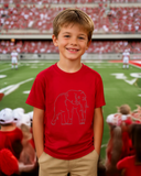 Short-Sleeve Crimson Elephant T-Shirt