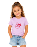 Short-Sleeve Pink Apple with Bow T-Shirt