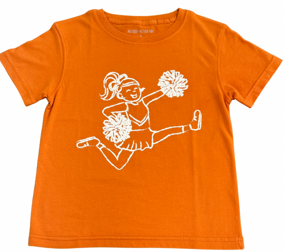 Short-Sleeve TX Orange Cheerleader T-Shirt