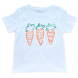 Short-Sleeve White Carrots T-Shirt