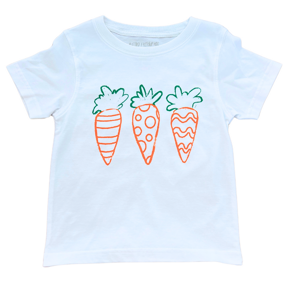 Short-Sleeve White Carrots T-Shirt