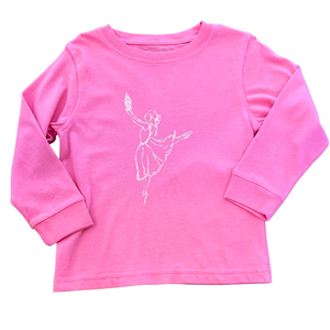 Long-Sleeve Pink Nutcracker Dancer T-Shirt