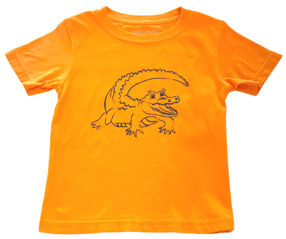 Short-Sleeve Orange/Royal Blue Gator T-Shirt