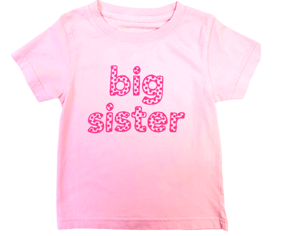 Short-Sleeve Pink/Pink Big Sister T-Shirt