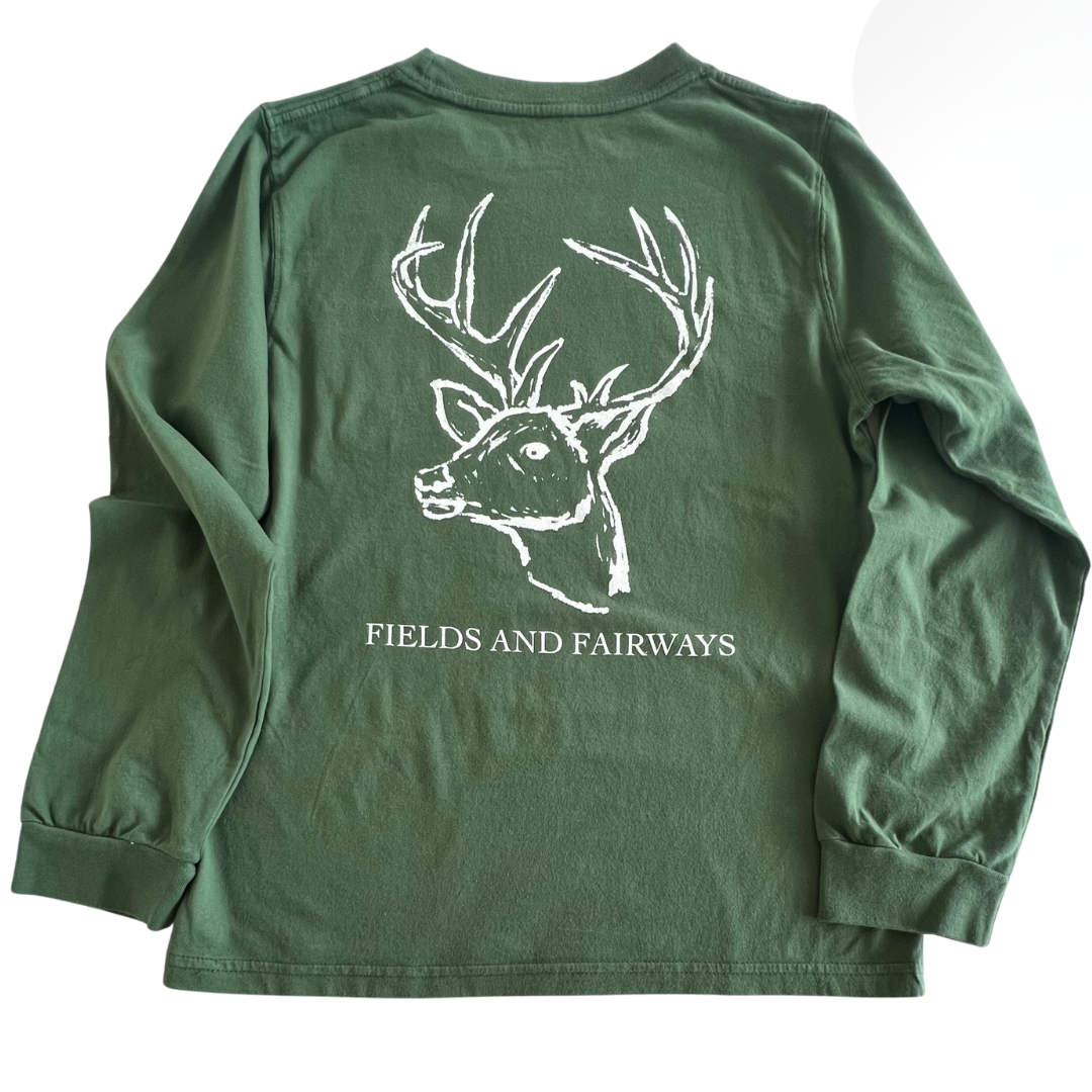 Long-Sleeve F&F Moss Deer Pocket T-Shirt – Mustard & Ketchup