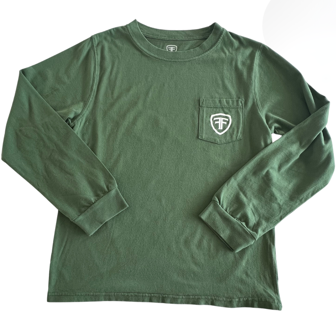 Long-Sleeve F&F Moss Deer Pocket T-Shirt – Mustard & Ketchup