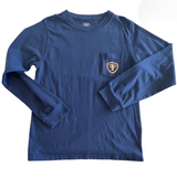 Long-Sleeve F&F Navy Mallard Pocket T-Shirt