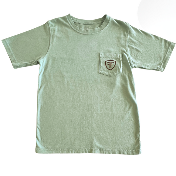 Short-Sleeve F&F Olive Mallard Pocket T-Shirt