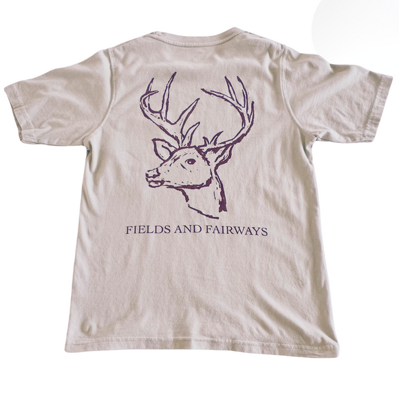 Short-Sleeve F&F Stone Deer Pocket T-Shirt