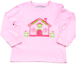 Long-Sleeve Light Pink Gingerbread T-Shirt