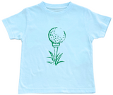 Short-Sleeve Light Blue Golf Tee T-Shirt