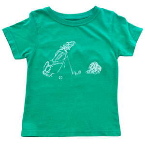 Short-Sleeve Green Golf Bag T-Shirt