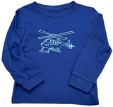 Long-Sleeve Navy Helicopter T-Shirt