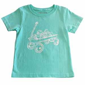 Short Sleeve Mint Easter Wagon T-shirt