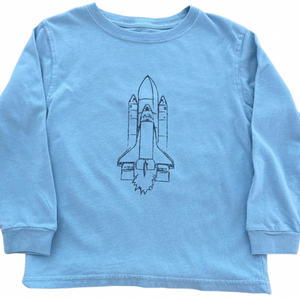 Long-Sleeve Denim Rocket T-Shirt