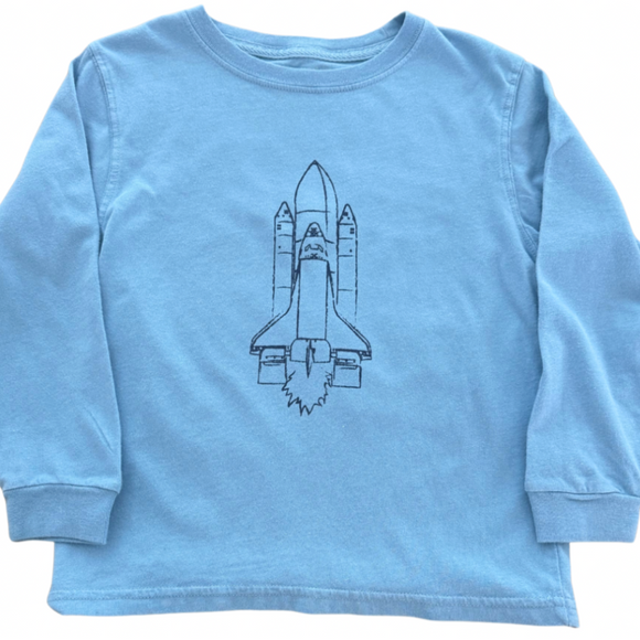 Long-Sleeve Denim Rocket T-Shirt