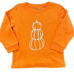 Long-Sleeve Orange Pumpkins T-Shirt