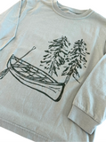 Long-Sleeve Olive Green Canoe T-Shirt