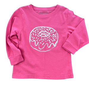 Long-Sleeve Pink Donut T-Shirt