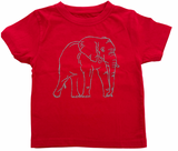 Short-Sleeve Crimson Elephant T-Shirt