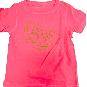 Short-Sleeve Neon Pink/Lime Watermelon T-Shirt