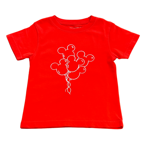 Short-Sleeve Red Magical Balloons T-Shirt – Mustard & Ketchup Kids