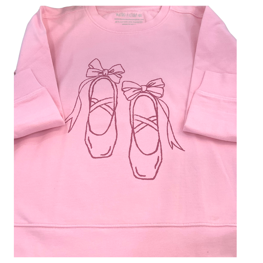 LongSleeve Light Pink Ballet Sweatshirt Mustard & Ketchup Kids Official