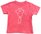 Short-Sleeve Melon Pink Magical Bubbles T-Shirt