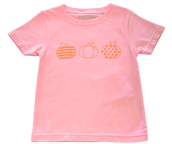 Short-Sleeve Pink Pumpkin Trio T-Shirt