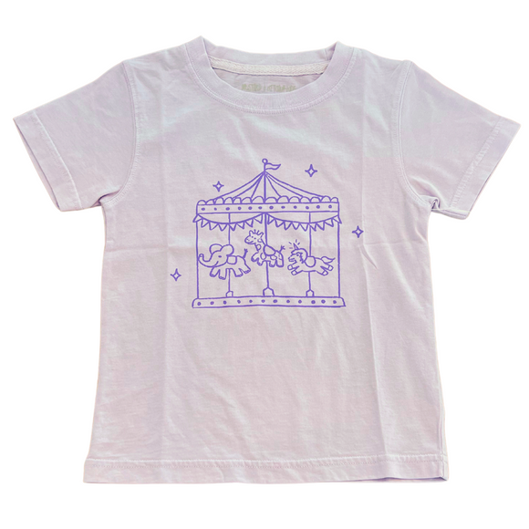 Short-Sleeve Light Purple Carousel T-Shirt