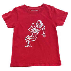 Short-Sleeve Crimson/White Football Player