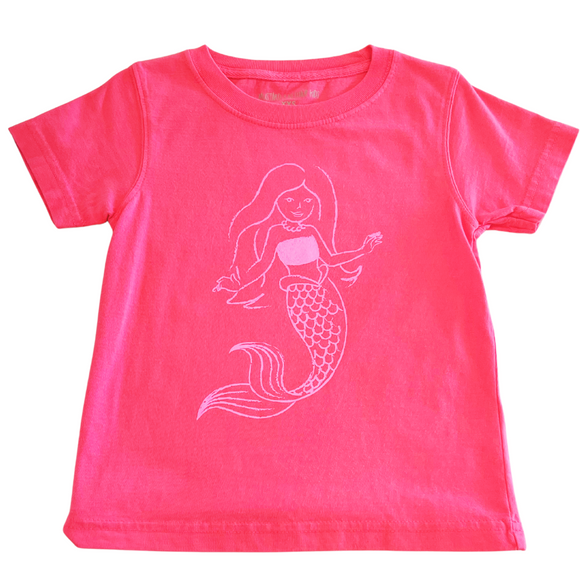 Short-Sleeve Pink Mermaid T-Shirt