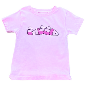 Short-Sleeve Light Pink Candy Corn T-Shirt